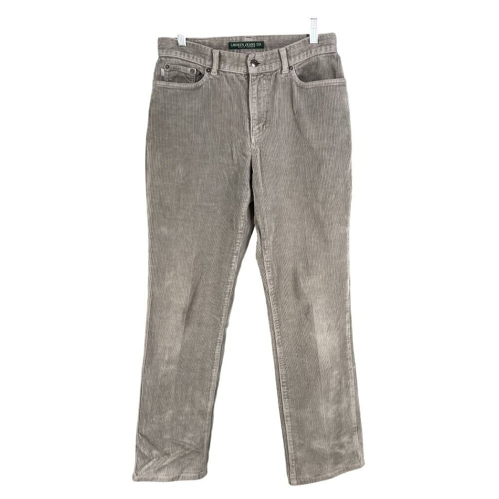 Lauren Jeans Co Ralph Lauren Women 4 Honey Tan Wide Wale Corduroy Pants Timeless